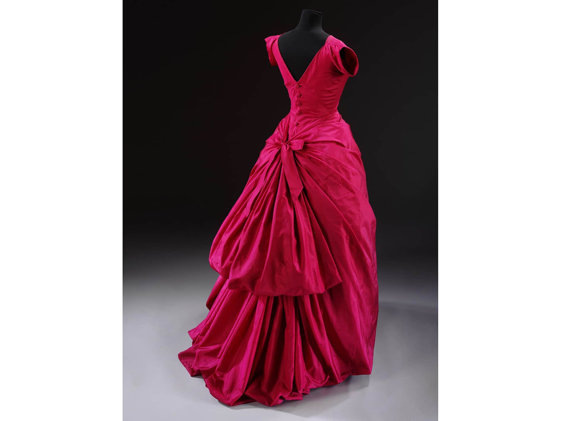 Silk evening gown by Cristóbal Balenciaga, Paris, c 1955